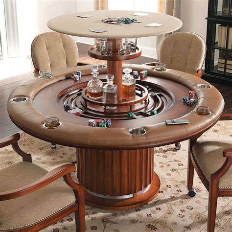 hidden bar poker table